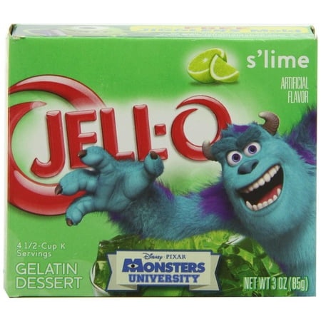 Jell-O Gelatin Dessert  Lime  3-Ounce Boxes (Pack of 24)