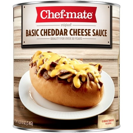 Chef-mate Basic Cheddar Cheese SE33 Sauce  Canned Food for Mac and Cheese  6 Lb 10 Oz (#10 Can Bulk)