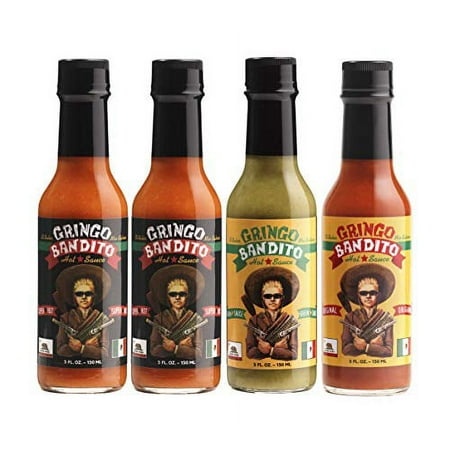 Gringo Bandito Super Hot .. Sauce Variety Pack  5 .. Fl Oz (Pack of .. 4)