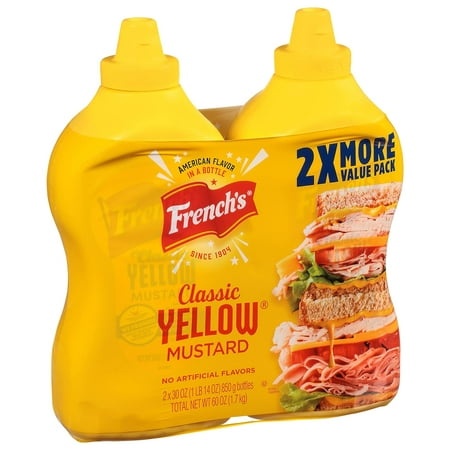 Big Value Pack Classic Yellow Mustard  60 Oz