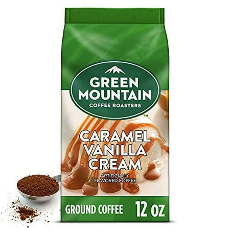 Green Mountain Coffee . . Roasters Caramel Vanilla . . Cream  Ground Coffee  . . Flavored Light Roast  . . Bagged 12 Oz