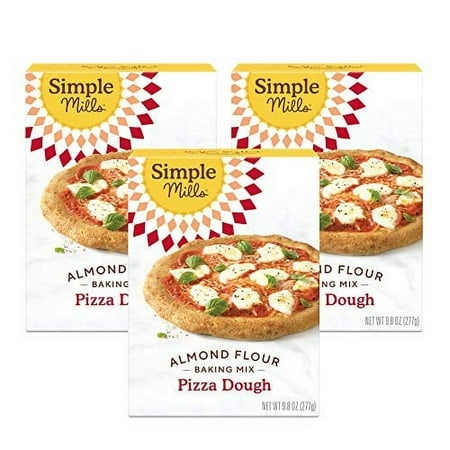 Simple Mills Almond Flour Baking Mix  Cauliflower Pizza Dough - Gluten Free  Vegan  Plant Based  9.8 Ounce (Pack of 3)