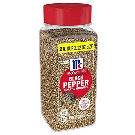 McCormick Pepper Black Coarse Ground  6.5 Oz Bottle