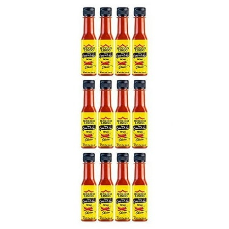 Mexico Lindo Chile De Arbol Hot Sauce Ingredients | 12 190 Scoville Level | Classic Flavor | 5 Fl Oz Bottles (Pack of 12)