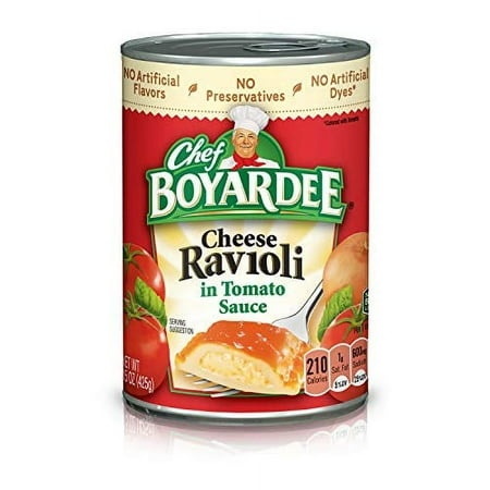 Chef Boyardee Cheese Ravioli in Tomato Sauce  15 Oz  12 Pack