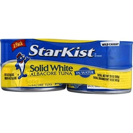 StarKist Solid White Albacore Tuna in Water  5 Oz Can  Pack of 4