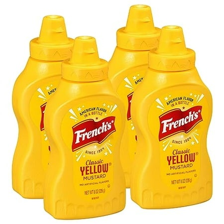 French S Classic Yellow Mustard  8 Oz (Pack of 4)