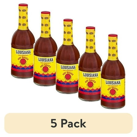 (5 Pack) Louisiana Brand the Perfect Hot Sauce  3 Bottles | 12.0 FL OZ