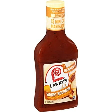 Lawry S Honey Bourbon with Clove  Chipotle Pepper & Garlic Marinade  12 Fl Oz (Pack of 6)