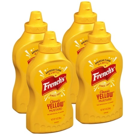 French S Classic Yellow Mustard  14 Oz (Pack of 4)