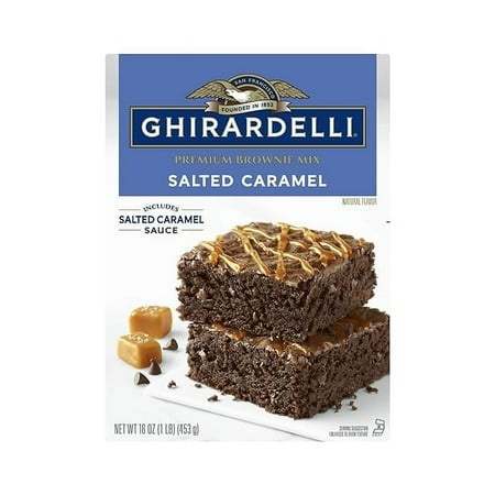 Ghirardelli Salted Caramel Brownie Mix  16 Oz