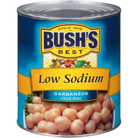 Bushs Best Low Sodium Garbanzo Beans  111 Ounce -- 6 per Case.