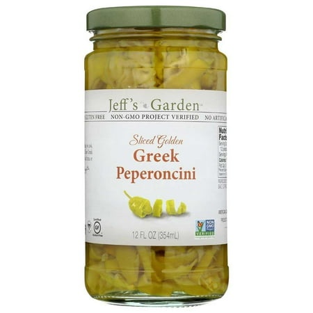 Jeffs Natural Sliced Golden Greek Peperoncini  12 Ounce -- 6 per Case.