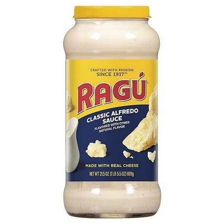 Ragu Classic Alfredo Sauce  Creamy Sauce Made with Real Cheese with Italian-Inspired Flavor  21.5 OZ