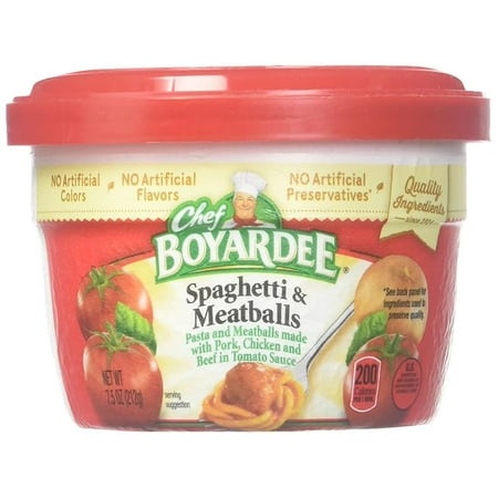 Chef Boyardee Microwave Spaghetti & Meatballs - 7.5 Oz