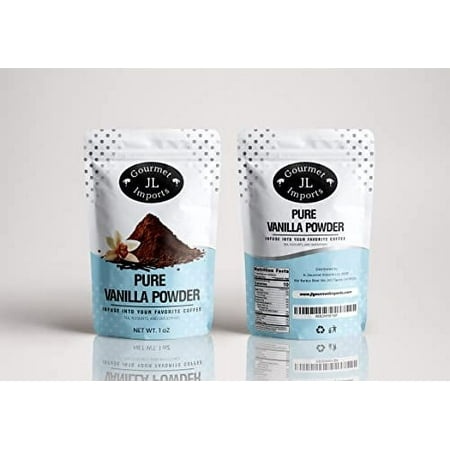 1 Oz. Ground Vanilla Powder Whole Vanilla Beans Great for Baking  Coffee  Tea  Smoothies  Yogurt  Ice Cream - Keto Friendly Alcohol Free