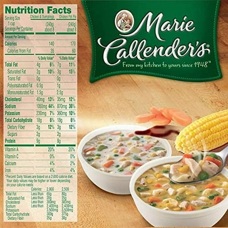 Marie Callender Chicken Variety Soup  8 Pack