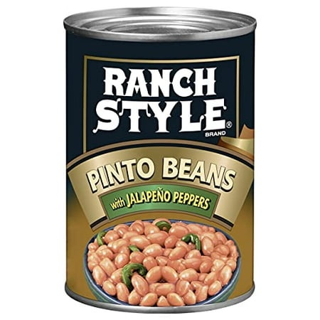 Ranch Style Pinto Beans with Jalapeno Peppers  Canned Beans  15 OZ