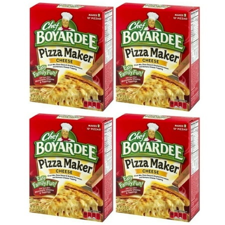 Chef Boyardee  Cheese Pizza Kit  Makes 2 Pizzas  31.85 Oz (Pack of 4)