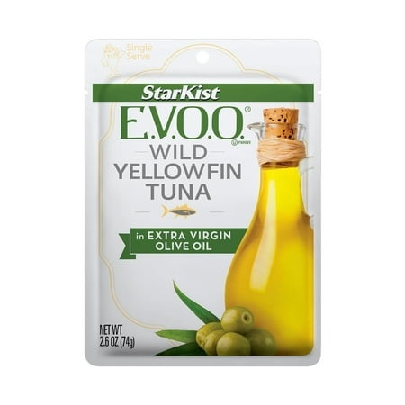 StarKist E.V.O.O. Yellowfin Tuna in Extra Virgin Olive Oil  Single Serve Pouch  2.6 Oz