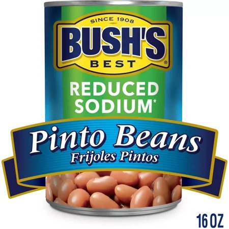Bush S Reduced Sodium Pinto Beans - 16oz