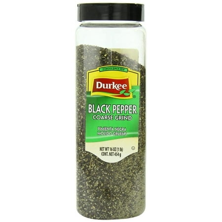 Durkee Black Pepper  Coarse Ground  16 Ounce Containers