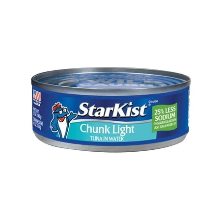 25% Less Sodium Chunk Light Tuna in Water – 5 Oz Can (Pack of 24)