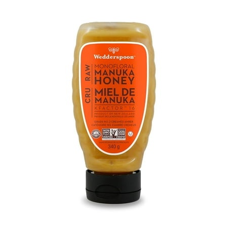 Raw Premium Manuka Honey  KFactor 16  12 Oz  Unpasteurized  Genuine New Zealand Honey  Multi-Functional  Non-GMO Superfood  Traceable from Our Hives t