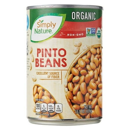 Simply Nature USDA Organic Pinto Beans  15.5 Oz Can