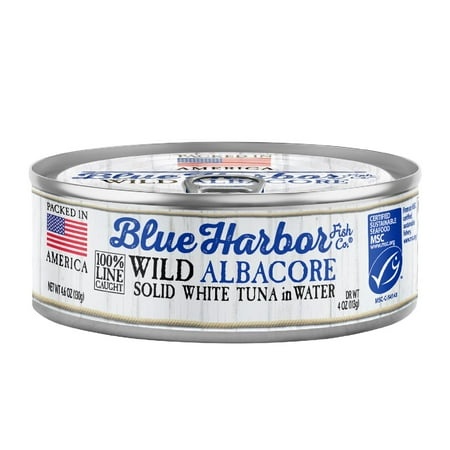 Wild Albacore Solid White Tuna in Water with Sea Salt - 4.6 Oz Can (Pack of 12)