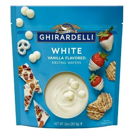 GHIRARDELLI White Vanilla Flavored Melting Wafers (Pack of 5)