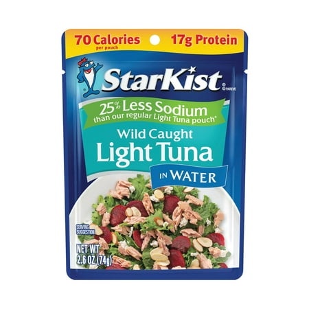 Reduced Sodium Chunk Light Tuna in Water  2.6 Oz  Pack of 24