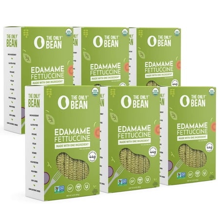 - Organic Edamame Fettuccine Pasta - High Protein  Keto Friendly  Gluten-Free  Vegan  Non-GMO  Kosher  Low Carb  Plant-Based Bean Noodles - 8 Oz (6 Pa