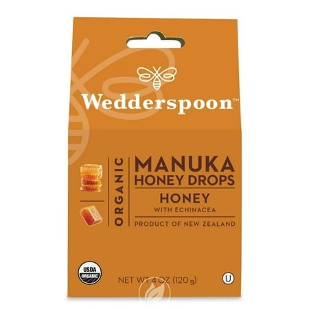Wedderspoon Organic Manuka Honey Drops - Honey 4 Ounce