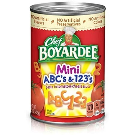 Chef Boyardee Mini Bites ABC S & 123 S 15 Oz (Pack of 12)