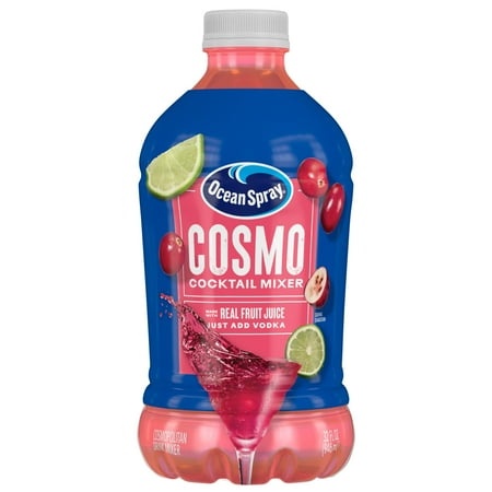 Ocean Spray Cosmopolitan Cocktail Mixer  Drink Mixer Made with Real Fruit Juice  32 Fl Oz Bottle