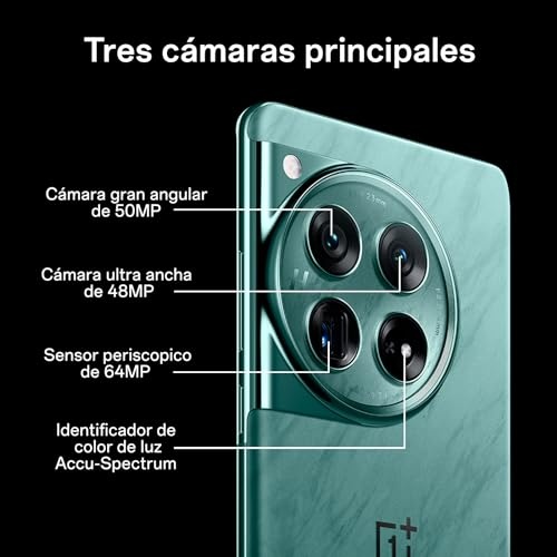 OnePlus 12 5G 16GB 512GB Dual SIM-Free Android Smartphone - Flowy Emerald thumbnail