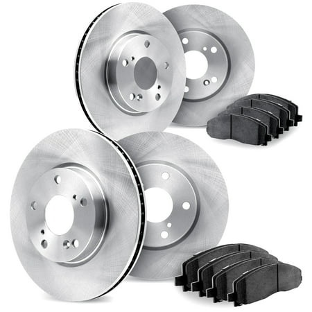 Dynamic Friction Company Front and Rear Brake Rotors with 5000 Advanced Brake Pads - 6504-20023