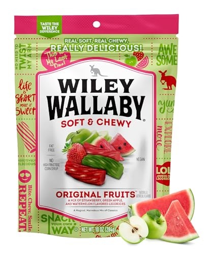 Wiley Wallaby 10 Oz Original Fruits Licorice