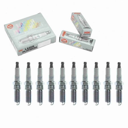 10 Pc NGK 94806 Laser Platinum Spark Plugs for 4719 7032 7032-2 AT4E-12405-AA CYFS12F5 ITV20TT RE10PMPB5 SP520 Ignition Wire Secondary Fits Select: 20