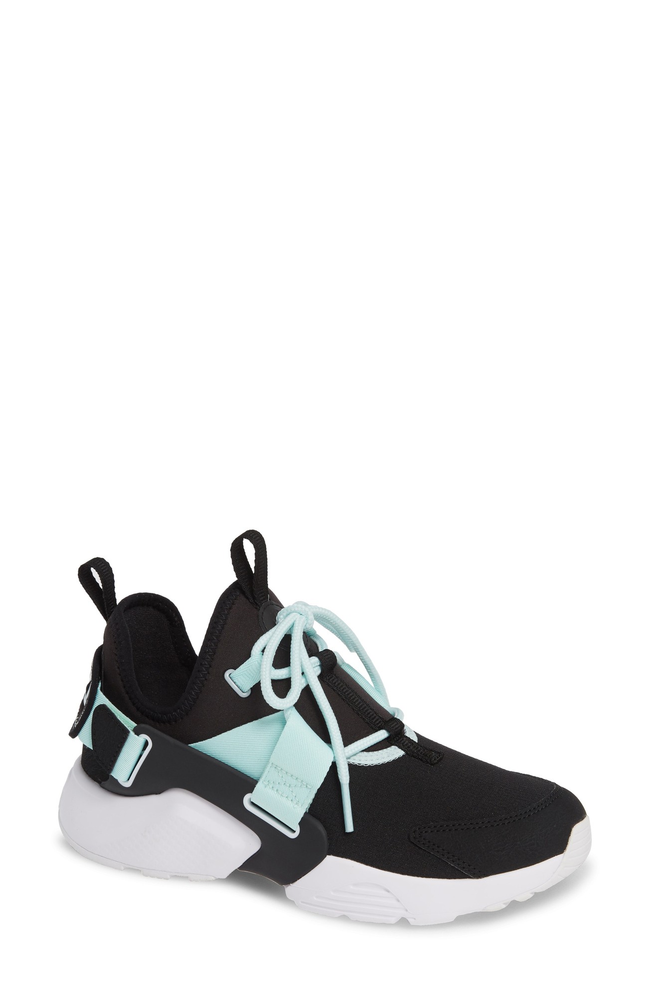 Womens Nike Air Huarache City Low Black WMNS Marathon Running Shoes/Sneakers AH6804-010 (Size: US 10)