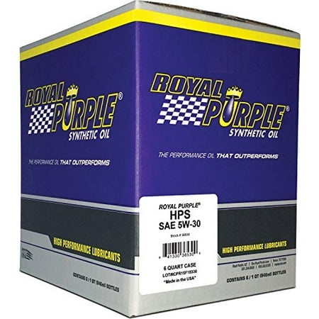 Royal Purple HPS Street High Performance Full Synthetic Motor Oil 5W-30  1 Qt (6 Pack)