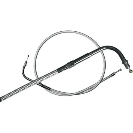 Magnum 5325 Polished Stainless Braided Throttle Cable - 30 3/4in.
