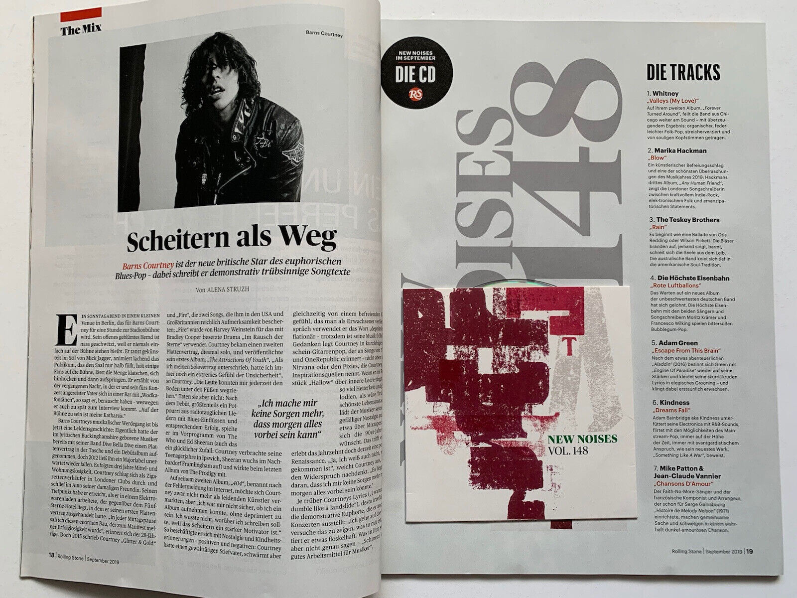 Billie Eilish / Bruce Springsteen / Prince German Rolling Stone Magazine 9/2019 thumbnail