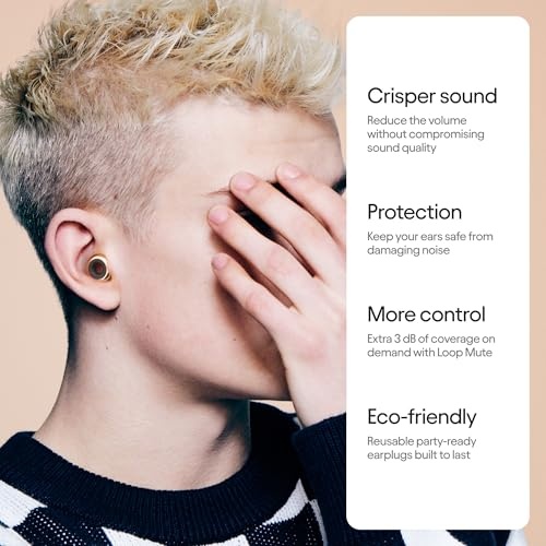 Loop Experience 2 Plus Ear Plugs – Stylish Certified Hearing Protection for Concerts & Festivals, Live Events, Sports, DJs & Nightlife – 17dB Nois thumbnail