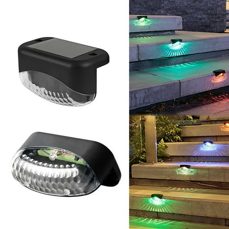 Zynic Garden Lamps LED Solar Lamp Path Staircase Outdoor Wall Light Water Drop Lamp Solar Step Lights OutdoorLED Solar Fence Lights for Patio Stairs Y