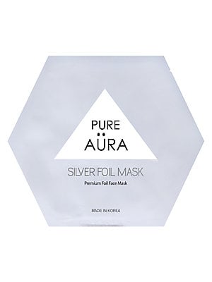 Pure Aura Silver Foil Mask - 0.88 Fl Oz