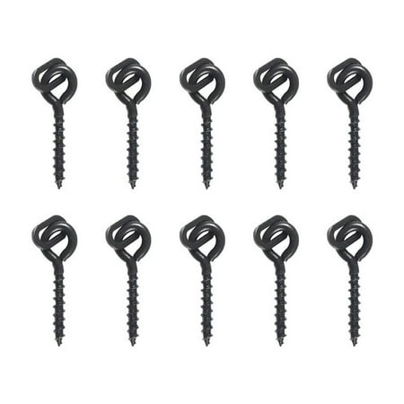 Beisidaer 20Pcs Bait Screws with Ring Swivel for Carp Fishing Floating Pops up Boilies