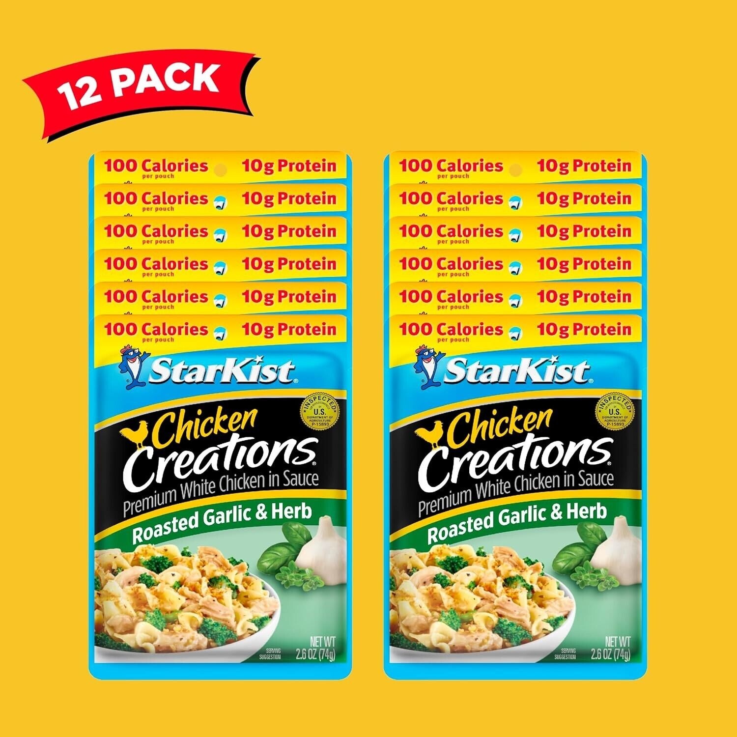 StarKist Chicken Creations Roasted Garlic & Herb - 2.6 Oz Pouch Pack of 12 thumbnail
