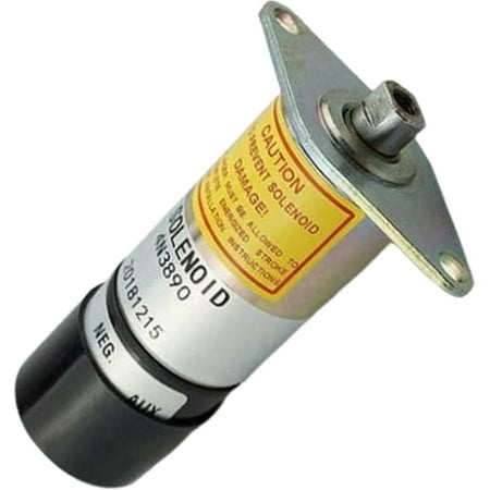 4N3890 Shut Off Solenoid 24V for Caterpillar CAT 3304 3306 3406B 3406C 3408 3408B Engine